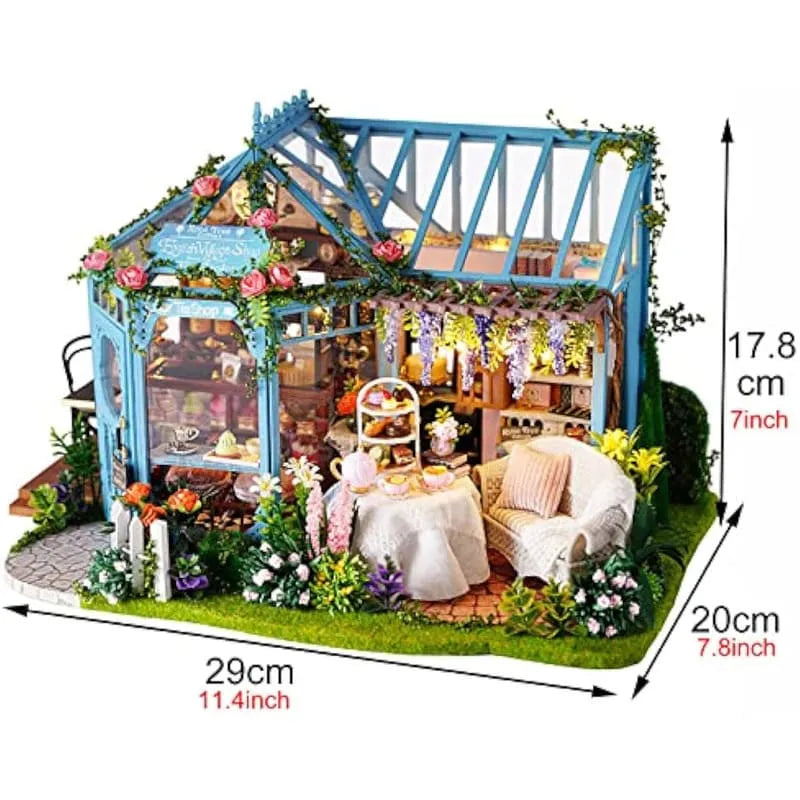 by craftoyx Miniature Details Rose Garden Tea House 