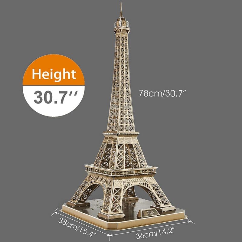 3D Puzzles | Eiffel Tower with LED Lights - CraftoyX