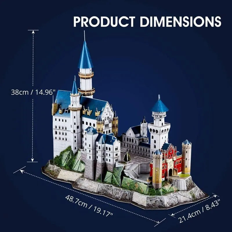 3D Puzzle | LED Neuschwanstein Castle Germany - CraftoyX