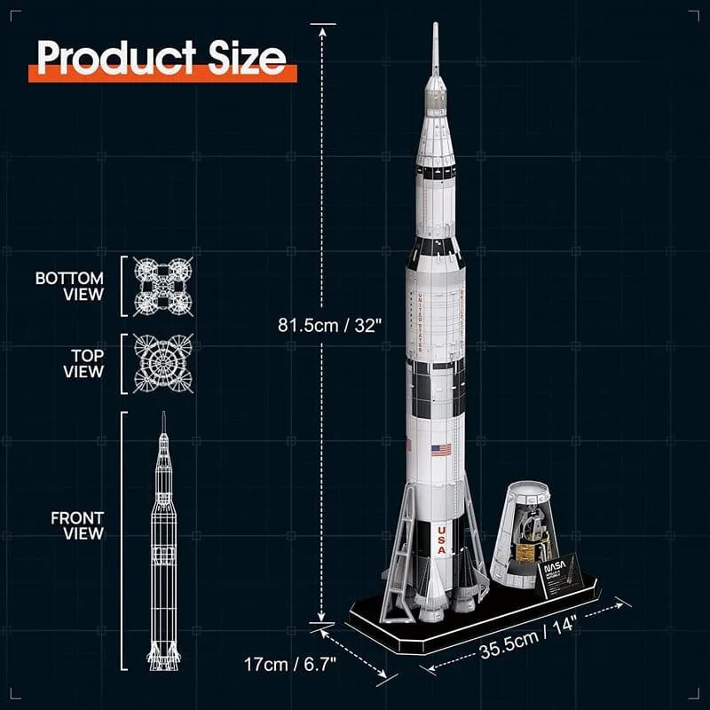 3D Puzzles | NASA Apollo Saturn V - CraftoyX