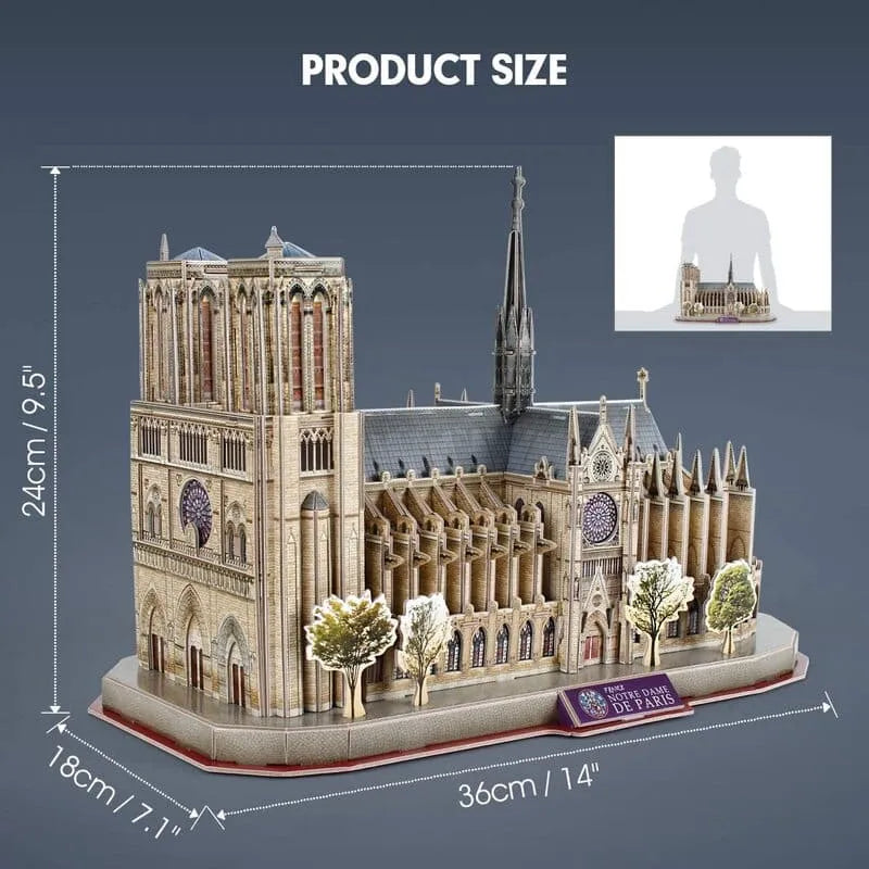 3D Puzzles | Notre Dame de Paris - National Geographic - CraftoyX