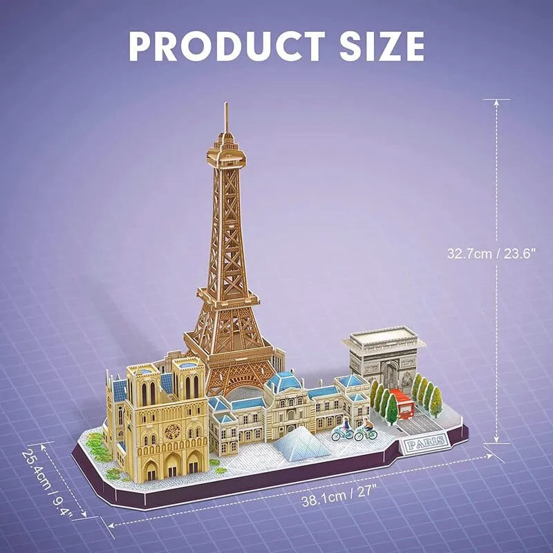 3D Puzzles | Paris Cityline Architecture - CraftoyX