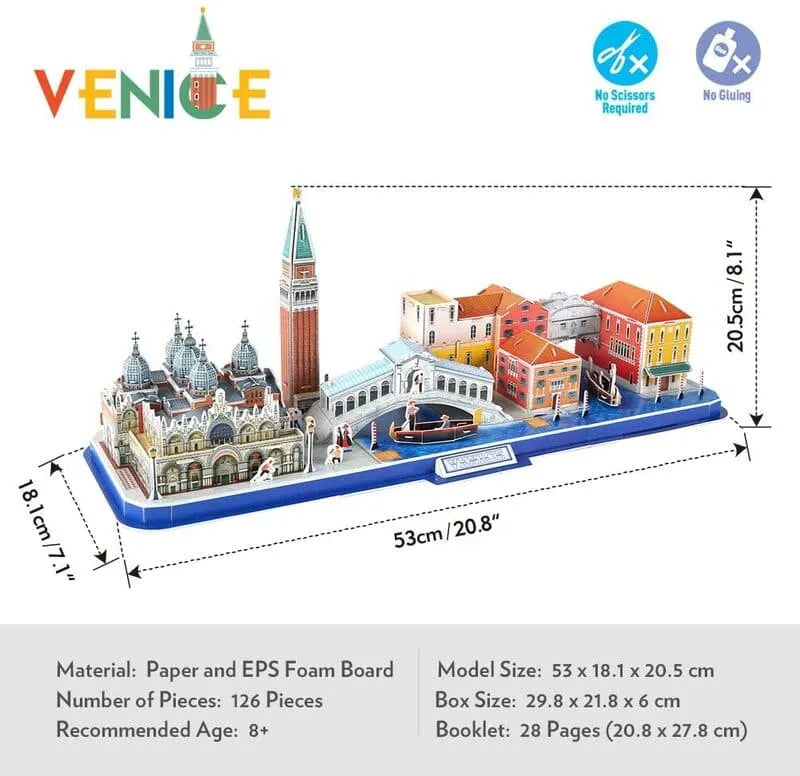 by craftoyx adults kids puzzle venice cityscape educational toy