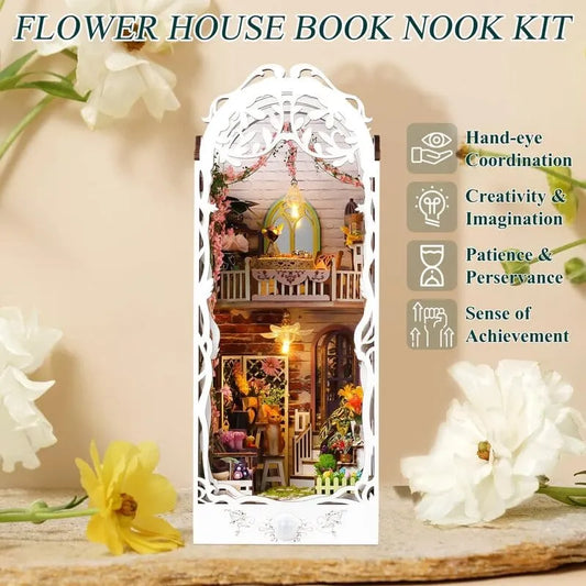 Book Nook Kit | Flower House - CraftoyX