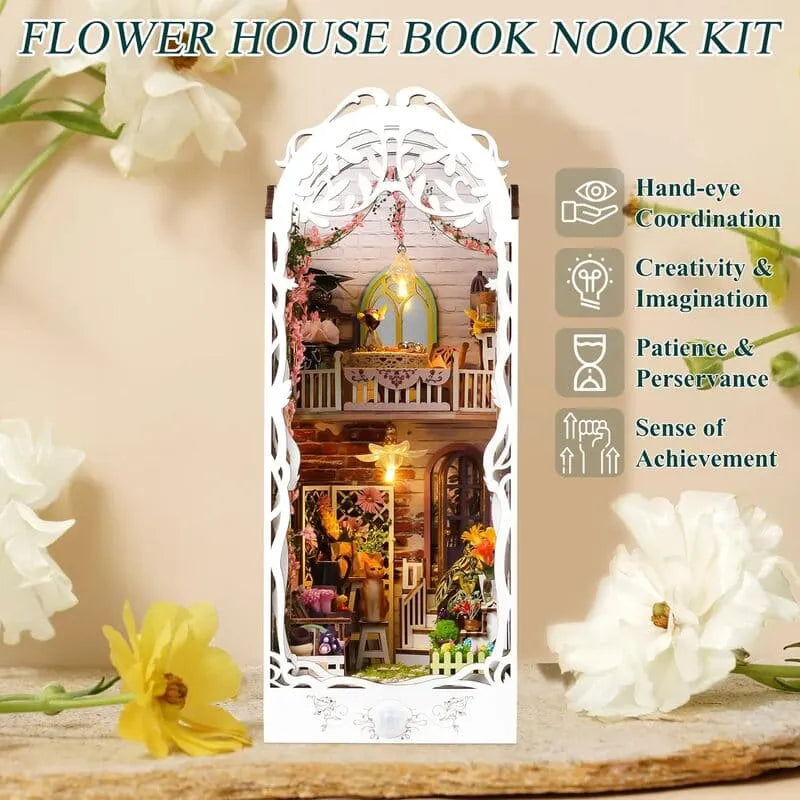 Book Nook Kit | Flower House - CraftoyX