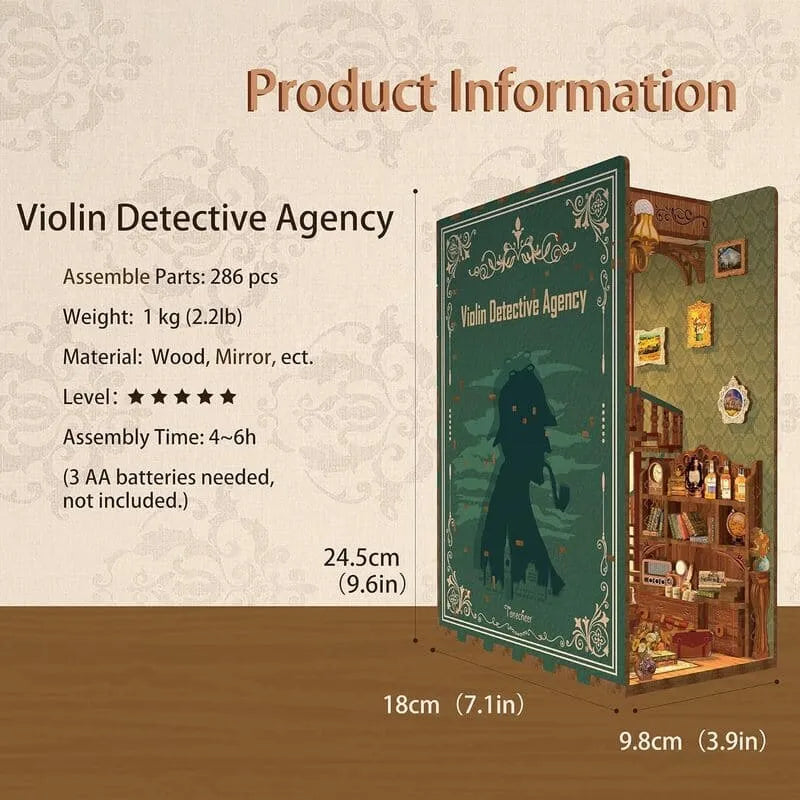 Book Nook Kit | Sherlock Holmes Detective Agency - CraftoyX