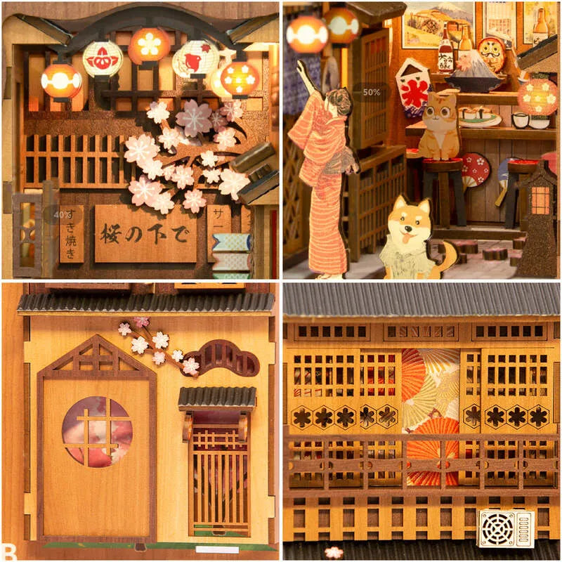 Book Nook Kits | Under The Sakura Tree - CraftoyX