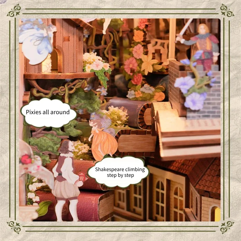 Book Nook Kit | Shakespeare's Verse-CraftoyX