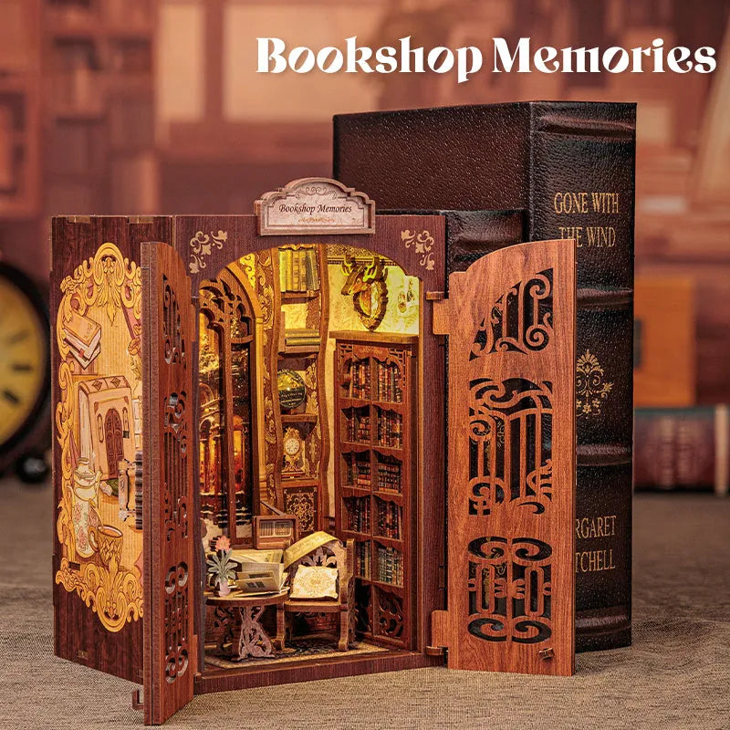 Book Nook Kit | Bookshop Memories-CraftoyX
