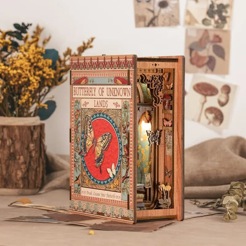 Book Nook Kit | Butterfly of Unkonw Lands-CraftoyX