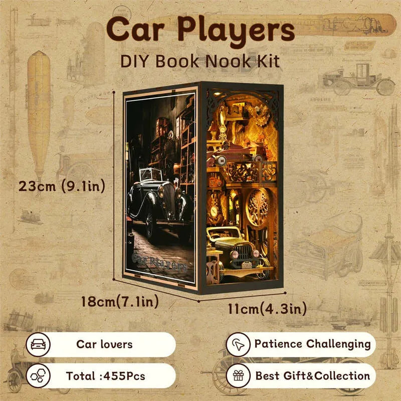 Book Nook Kit | Car Players-CraftoyX