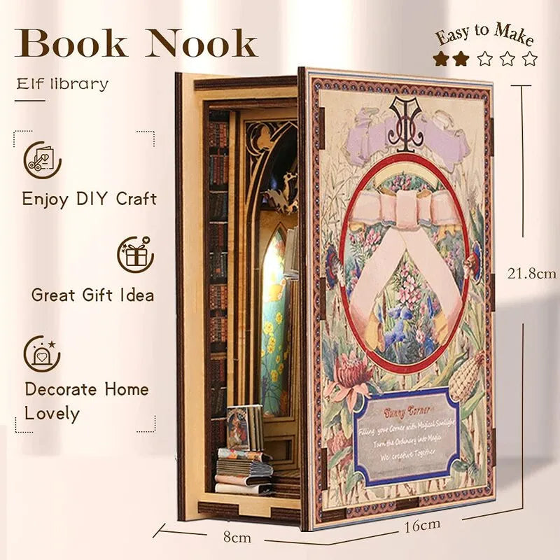 Book Nook Kit | Elf Library-CraftoyX