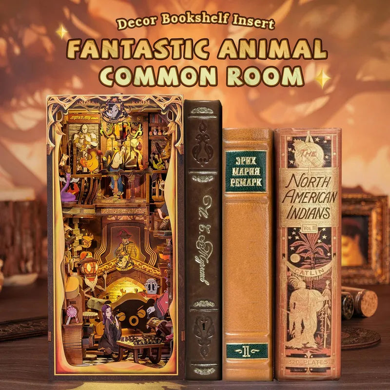 Book Nook Kit | Fantastic Animal Common Room-CraftoyX