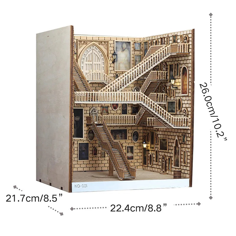 Book Nook Kit | Harry Potter Spiral Staircase-CraftoyX