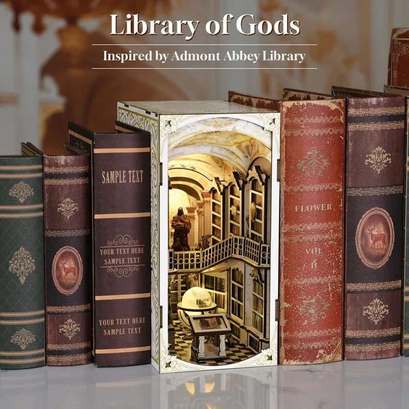 Book Nook Kit | Library of Gods-CraftoyX