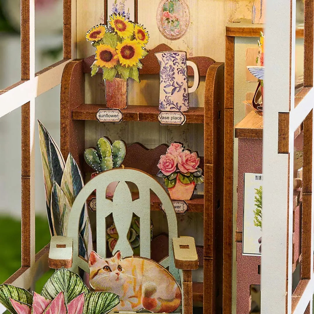 DIY Book Nook Kits | Lucky Flower House-CraftoyX