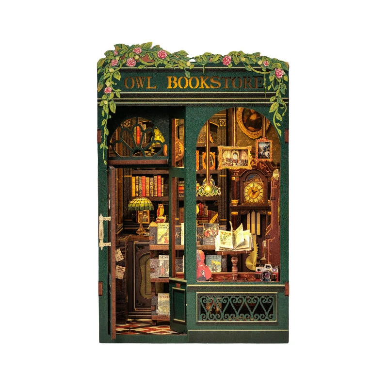 Book Nook Kit | Owl Bookstore-CraftoyX