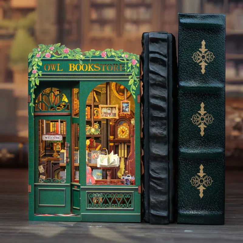 Book Nook Kit | Owl Bookstore-CraftoyX