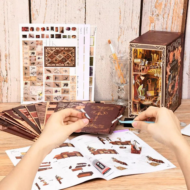 Book Nook Kit | Painter's Day At Dusk-CraftoyX