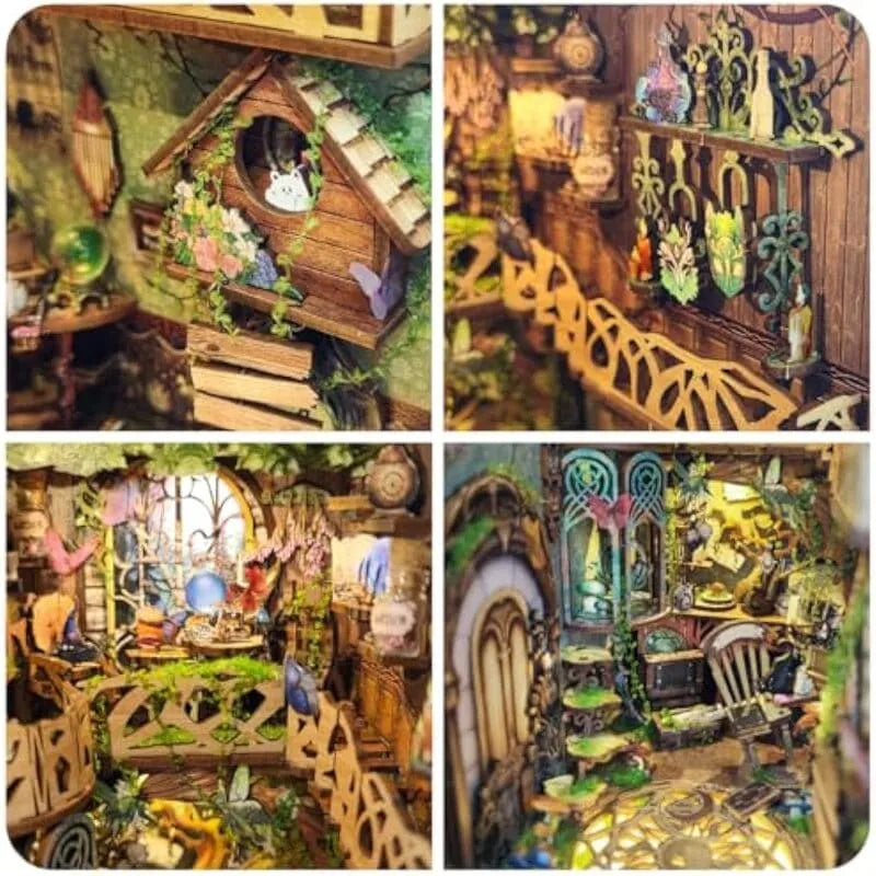 Book Nook Kits | Green Fairyland - Enchanting Miniature World - CraftoyX