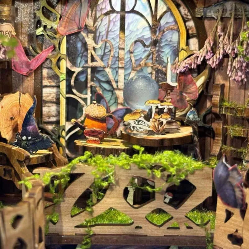 Book Nook Kits | Green Fairyland - Enchanting Miniature World - CraftoyX