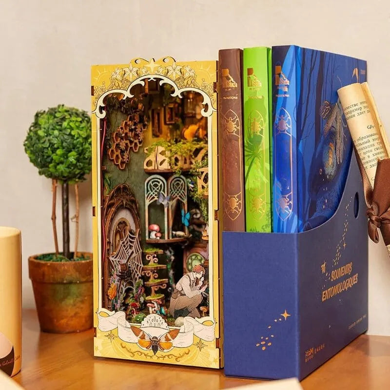 Book Nook Kit | Insect Story Miniature World - CraftoyX