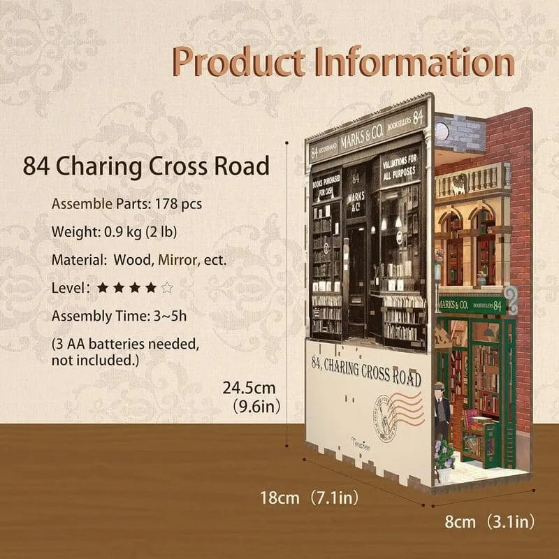 Book Nook Kit | 84 Charing Cross Road - CraftoyX