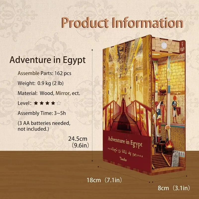 Book Nook Kit | Adventure in Egypt - CraftoyX