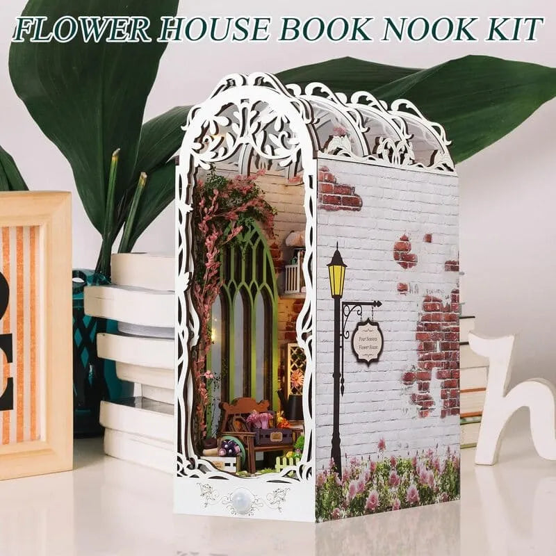 Flower House Book Nook Kit β Create Your Mini Garden