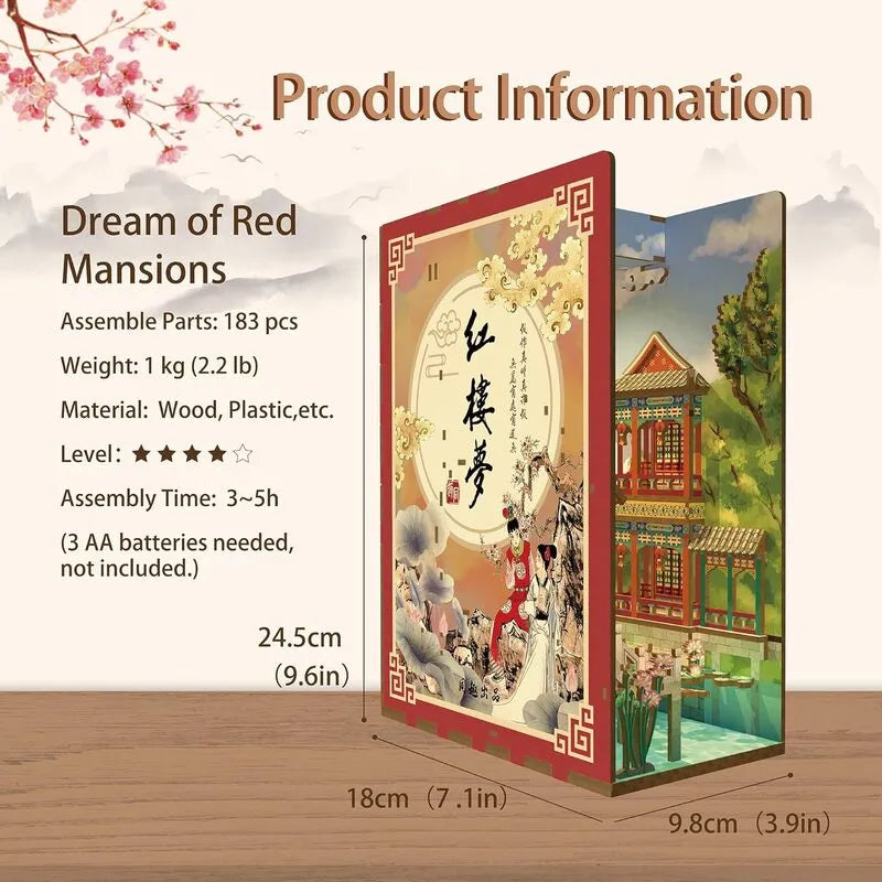 Book Nook Kit | Dream of Red Mansions - CraftoyX