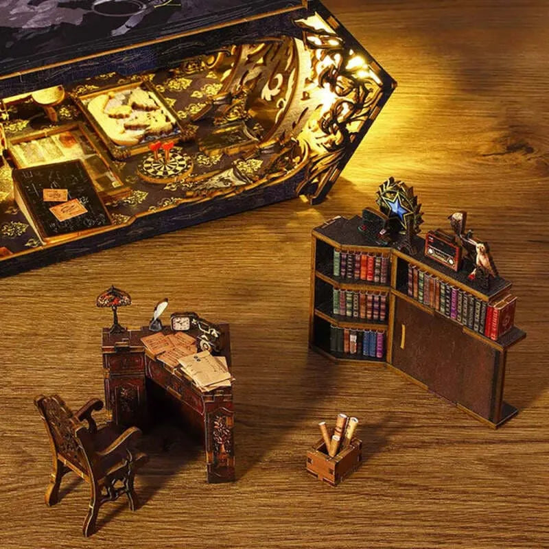 Book Nook Kits | Detective Agency - Solve Mysteries in Miniature - CraftoyX