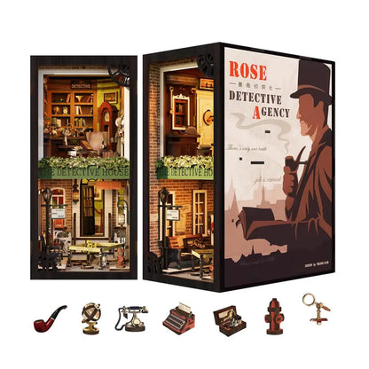 Book Nook Kits | Rose Detective Agency 3D Puzzle Adventure - CraftoyX