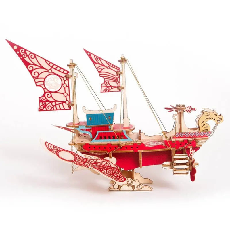 by craftoyx diy fleet series Dragon ship completed interactive toy