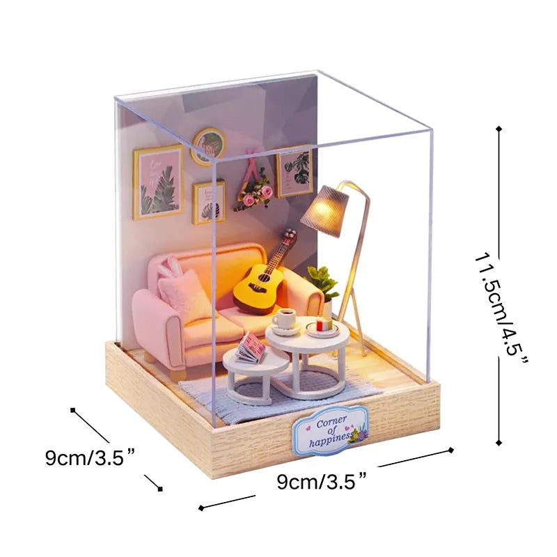 DIY Miniature House | Afternoon Tea Time Dollhouse Kit-CraftoyX