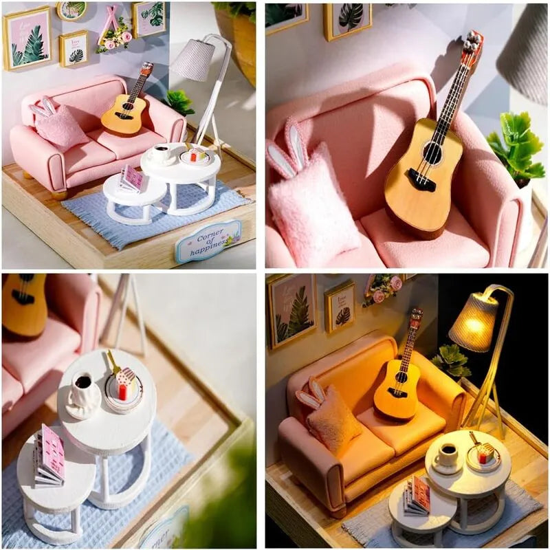 DIY Miniature House | Afternoon Tea Time Dollhouse Kit-CraftoyX