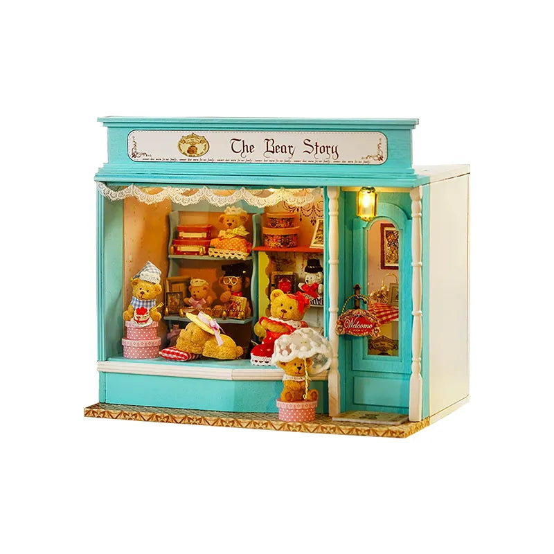 DIY Miniature House | Bear Story Dollhouse Kit - CraftoyX