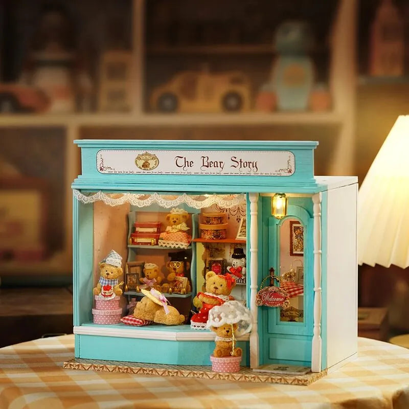 DIY Miniature House | Bear Story Dollhouse Kit - CraftoyX