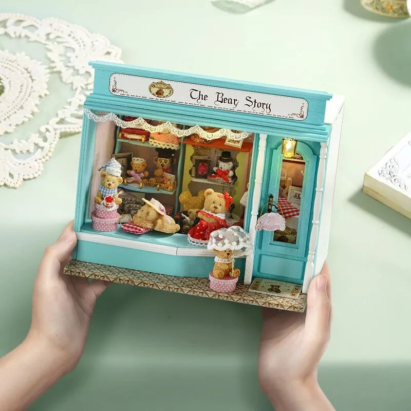 DIY Miniature House | Bear Story Dollhouse Kit - CraftoyX