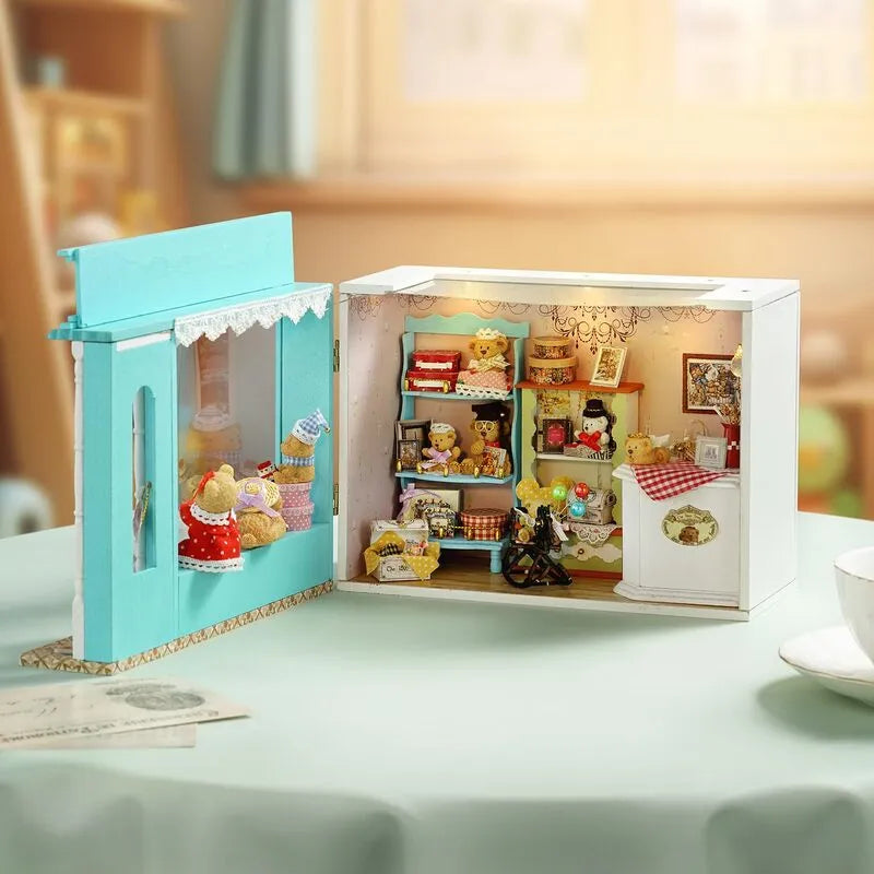 DIY Miniature House | Bear Story Dollhouse Kit - CraftoyX