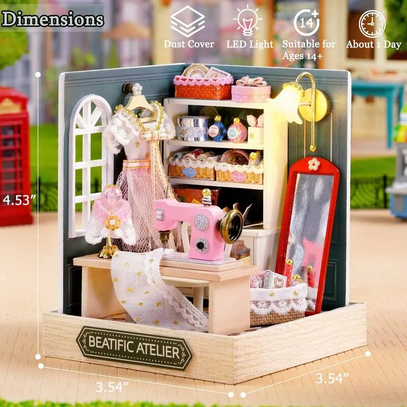 DIY Miniature House | Beatific Atelier Dollhouse Kit-CraftoyX