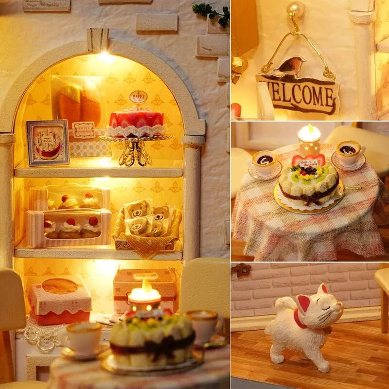 DIY Miniature House | Cake Diary Dollhouse Kit - CraftoyX