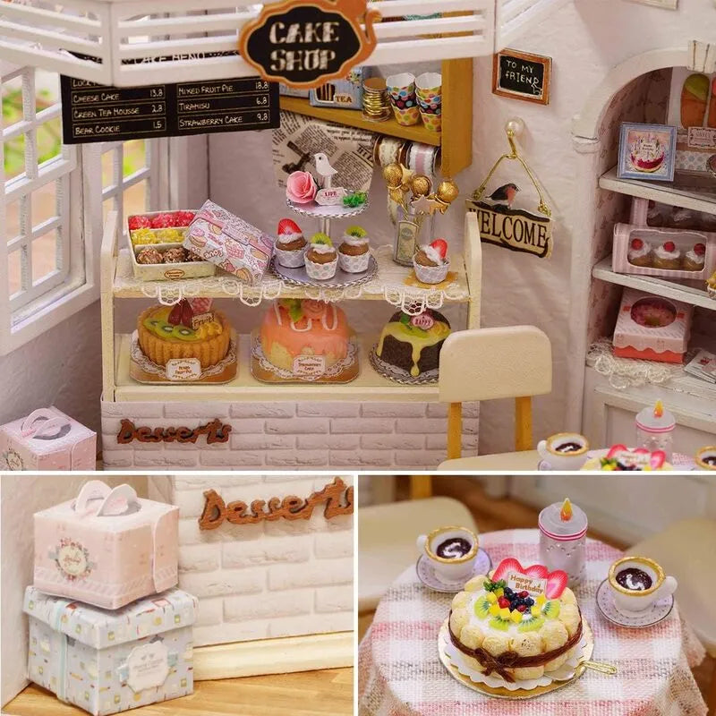 DIY Miniature House | Cake Diary Dollhouse Kit - CraftoyX