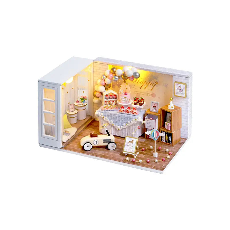 DIY Miniature House | Camp Party Dollhouse Kit - CraftoyX