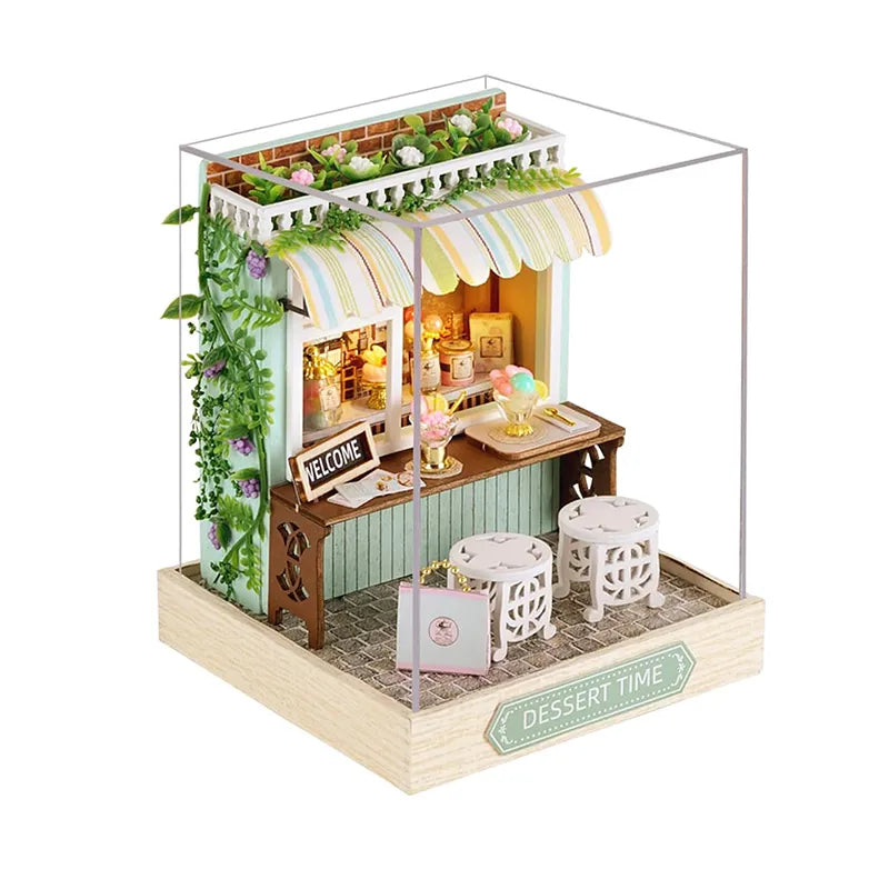 DIY Miniature House | Dessert Time Dollhouse Kit-CraftoyX