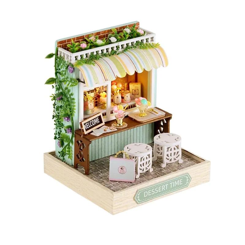 DIY Miniature House | Dessert Time Dollhouse Kit-CraftoyX