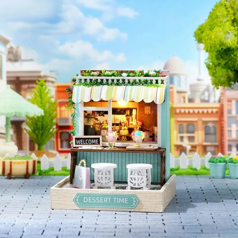 DIY Miniature House | Dessert Time Dollhouse Kit-CraftoyX