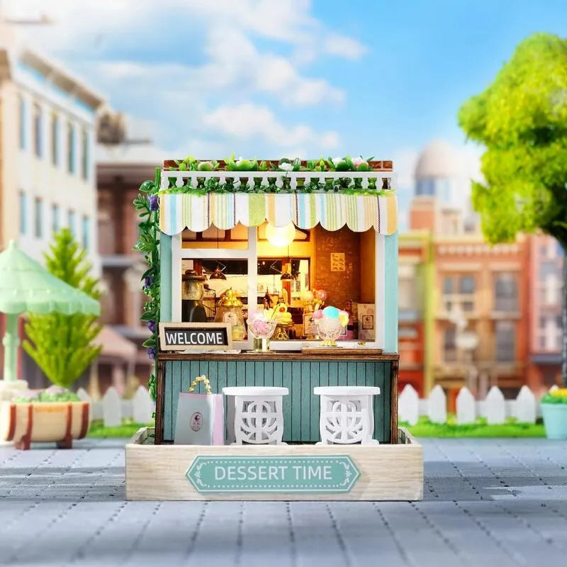 DIY Miniature House | Dessert Time Dollhouse Kit-CraftoyX