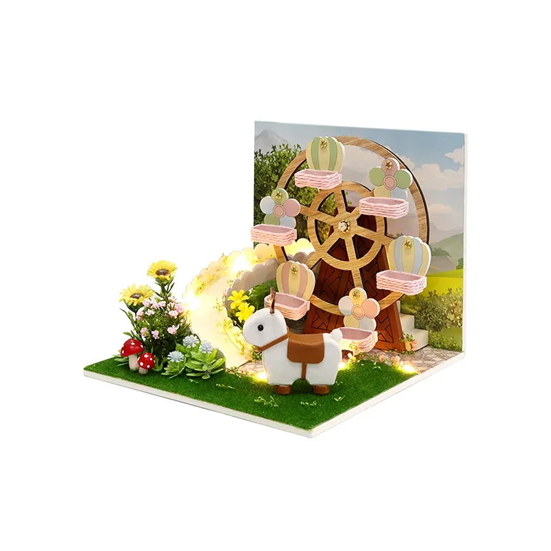 DIY Miniature House | Dream Of The Ferris Wheel Dollhouse Kit-CraftoyX