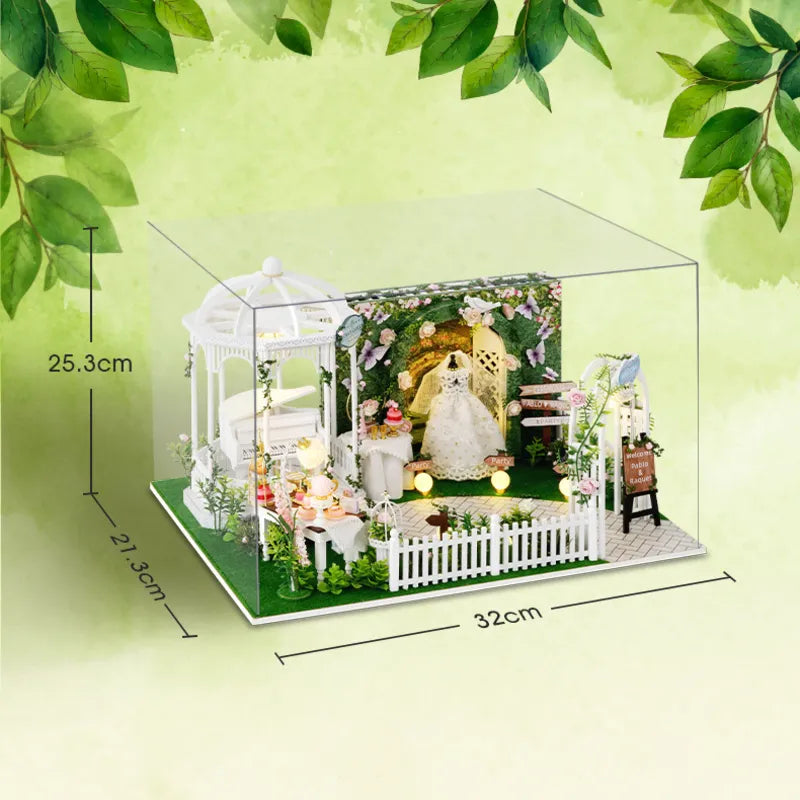 DIY Miniature House | Dream Wedding Dollhouse Kit - CraftoyX