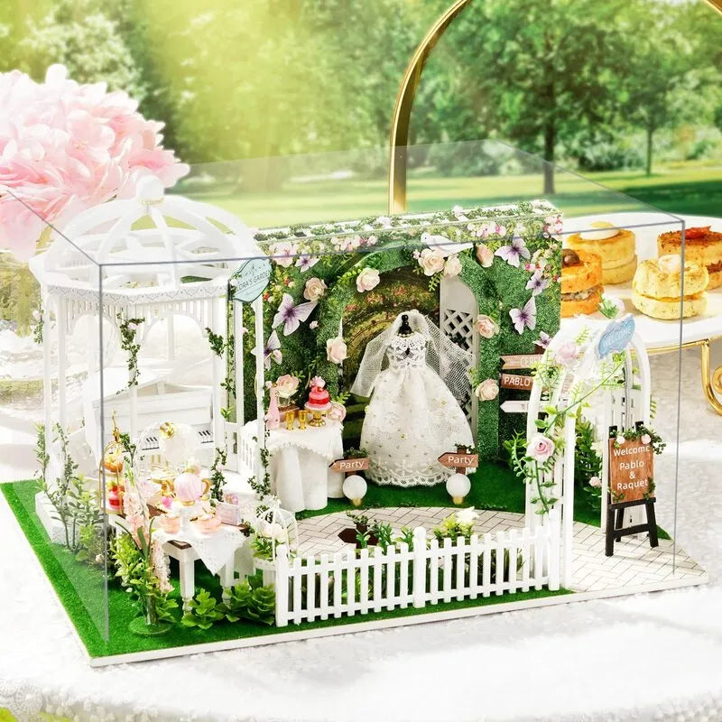 DIY Miniature House | Dream Wedding Dollhouse Kit - CraftoyX